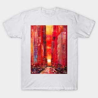 New York. Orange Sunset T-Shirt